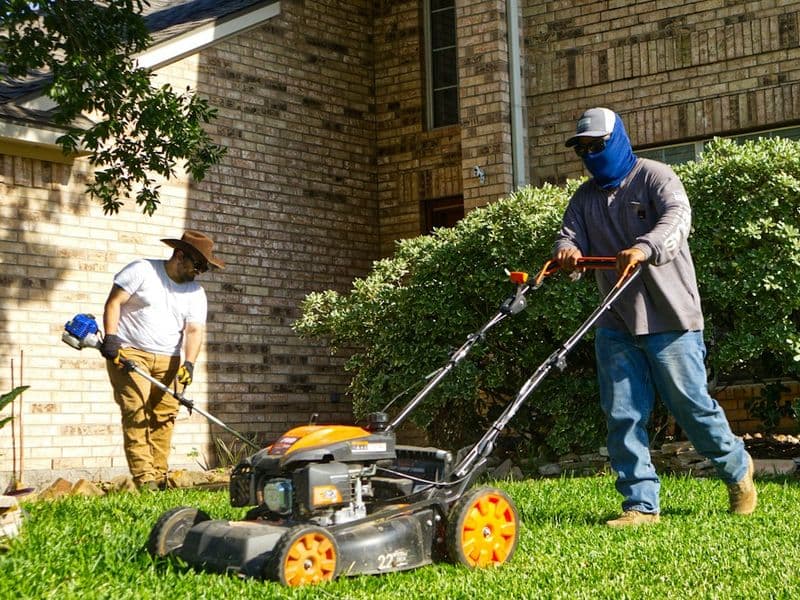 Lawn & Landscaping professional at work
